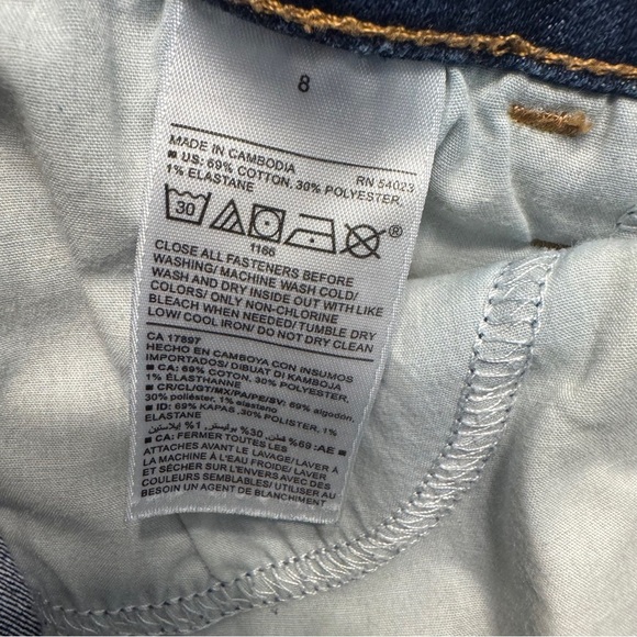 OLD NAVY High Rise Super Skinny Dark Wash Denim Jeans Size 8 - Picture 11 of 11